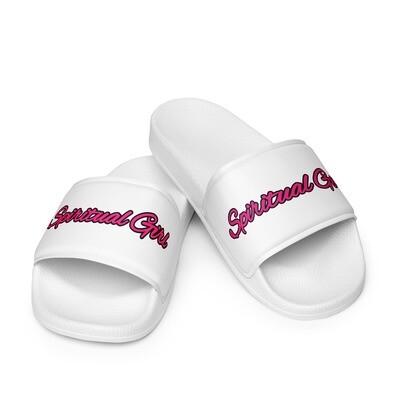 Spiritual Girl Slides (In both Black and White & Sizes 5.5-11.5)