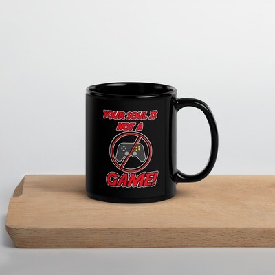 John 3:16 Black Glossy Mug