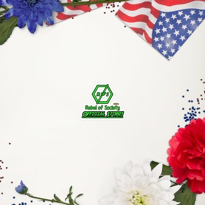 Rebel of Society Official Store Bubble-Free Stickers (3x3, & 4x4)