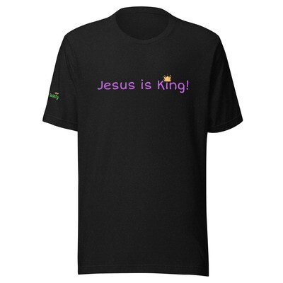 Jesus is King Unisex T-shirt (Only in 8 Neutral Colors & Sizes: Small-3XL)