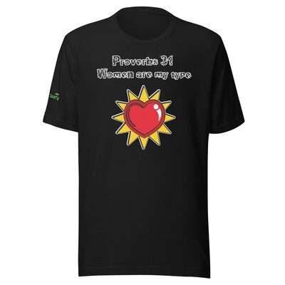 Proverbs 31 Woman Couples-Men's T-Shirt (Now with 10+ Colors & Sizes: Small-4XL)-[For Fathers, Husbands and Boyfriends]
