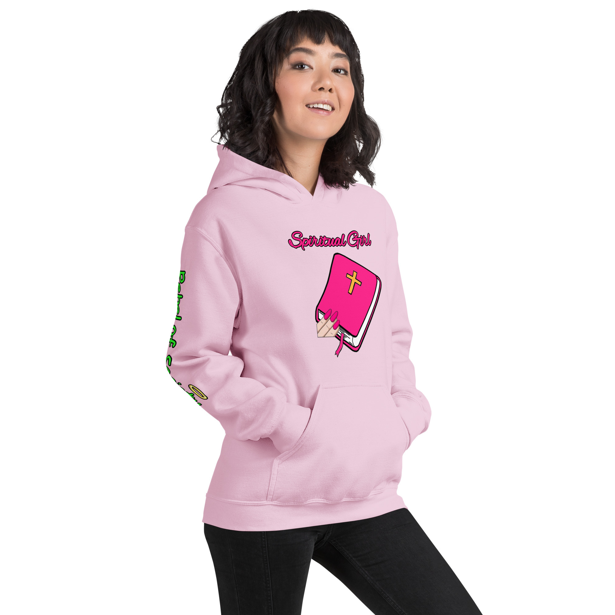 New Spiritual Girl-Relaxed Hoodie (Now with 10 Colors & Sizes: Small-4XL)