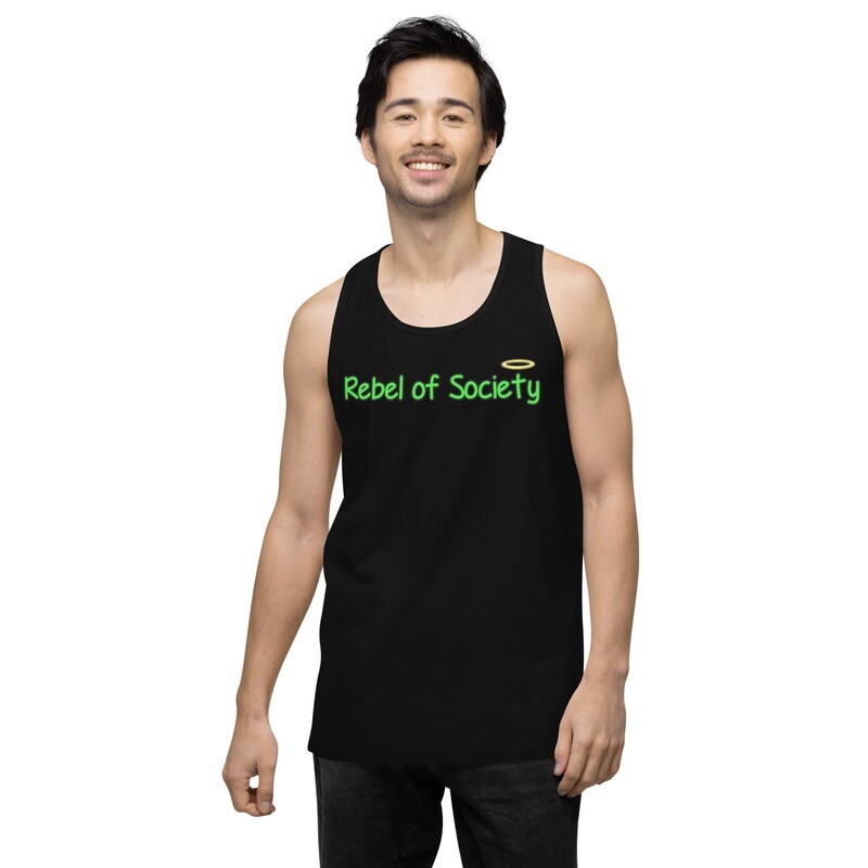 Christian Rebel of Society Men’s Premium Tank-Top (Now with 10+ Colors & Sizes: Small-3XL)