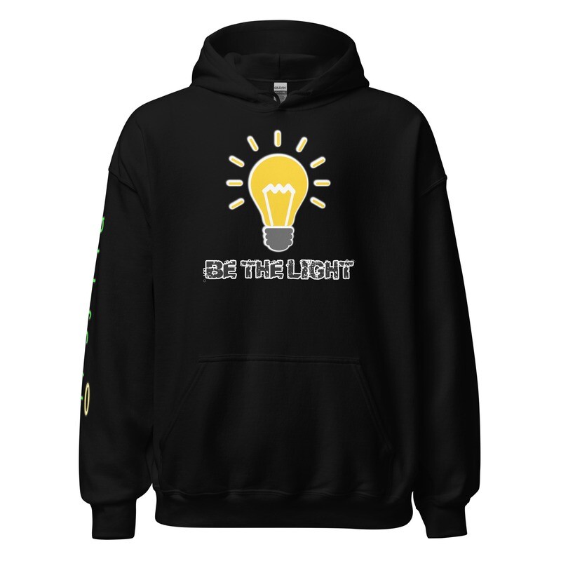 New Be the Light Unisex Hoodie (With 8 Neutral Colors and Sizes Small-4XL)