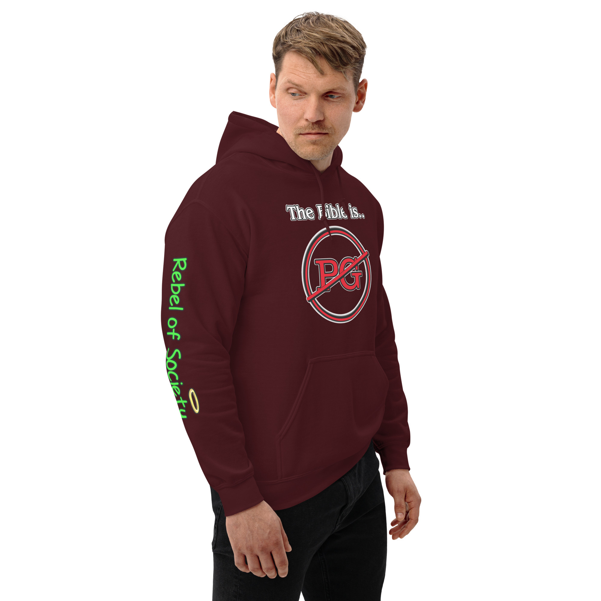 New The Bible is not PG Unisex Hoodie (Now with 10+ Colors & Sizes:  Small-4XL)