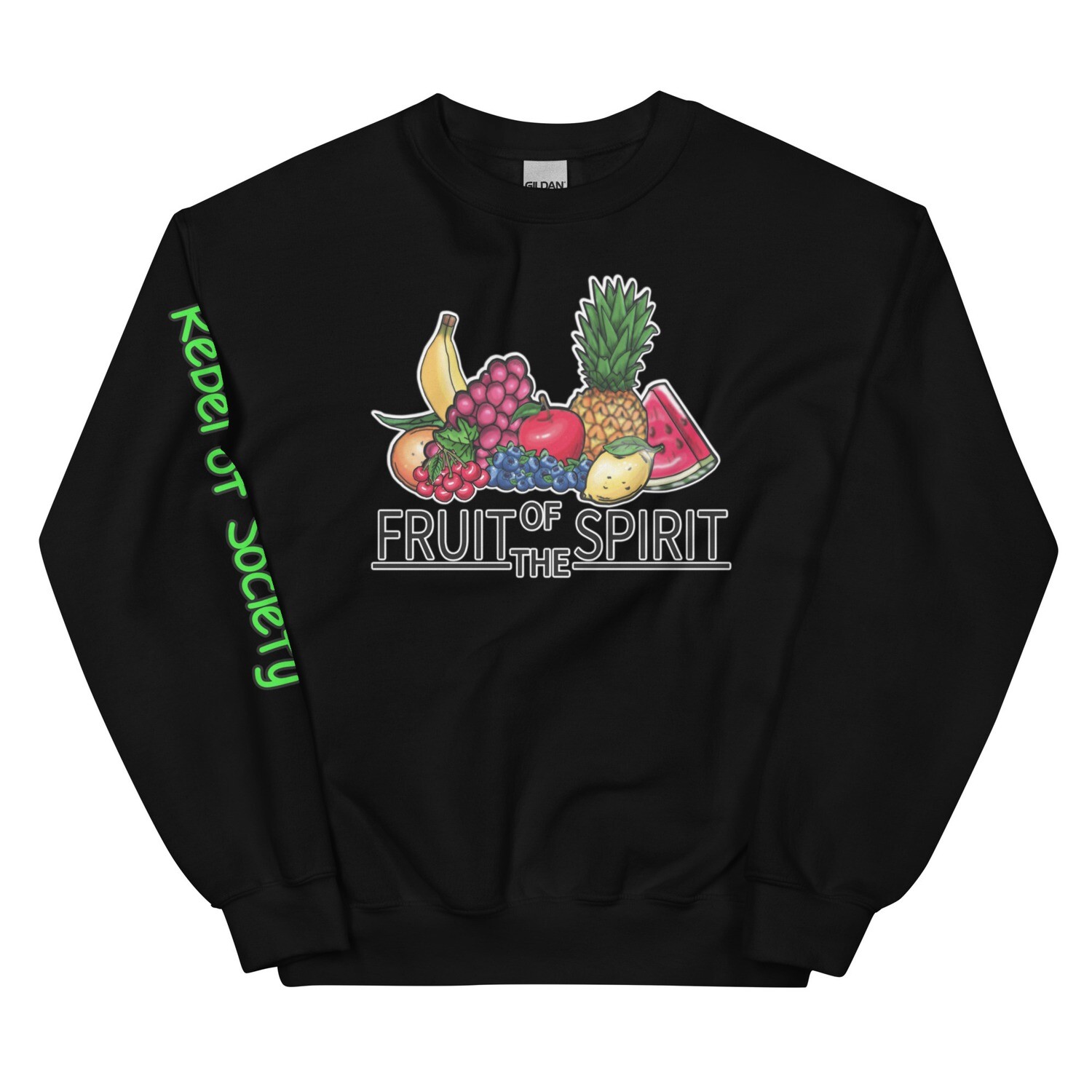 Fruit of the Spirit-Unisex Sweatshirt (With 10 Colors & Sizes: Small-3XL), Color: Black, Size: S