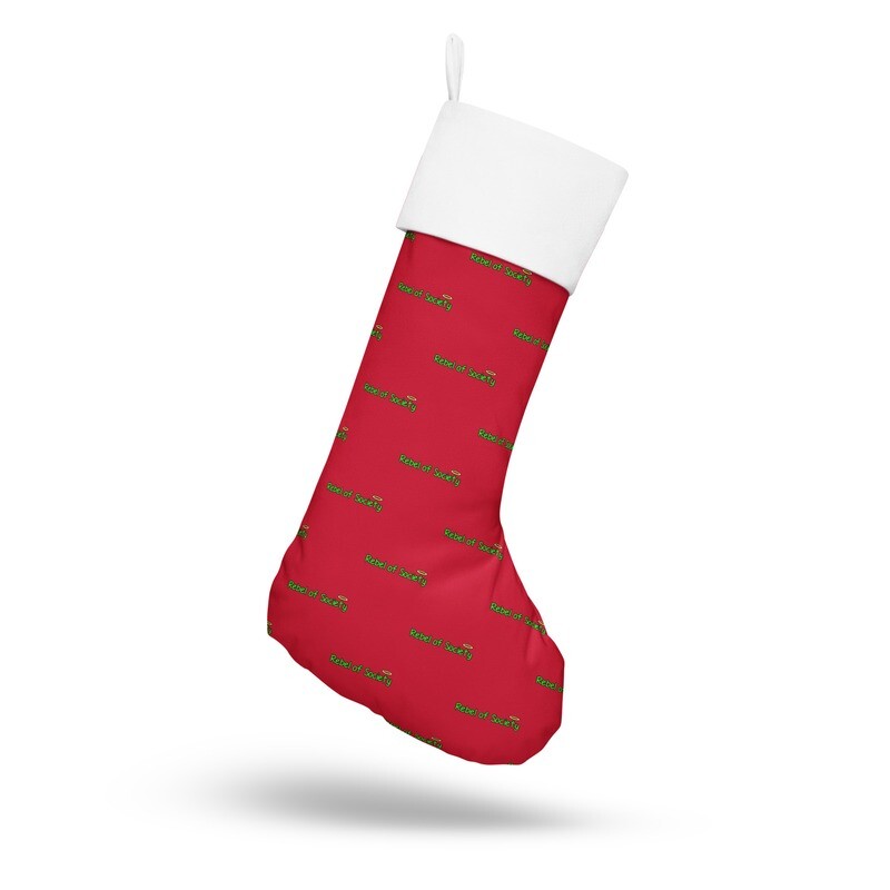 Christmas Stocking - Christian Rebel of Society Design