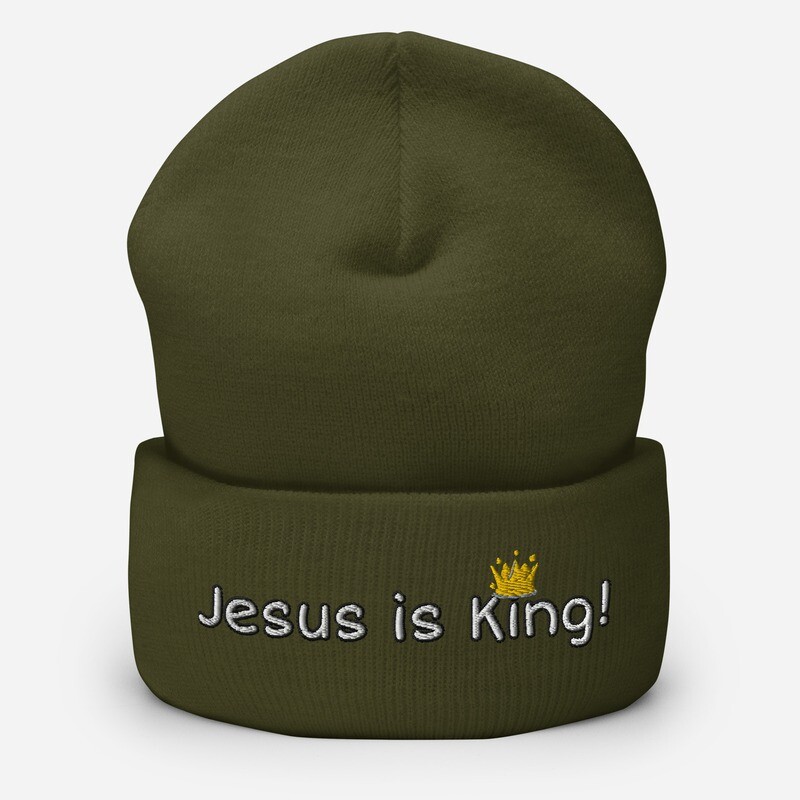 Jesus is King-Cuffed Beanie