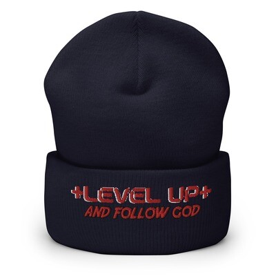 Level Up and Follow God-Cuffed Beanie