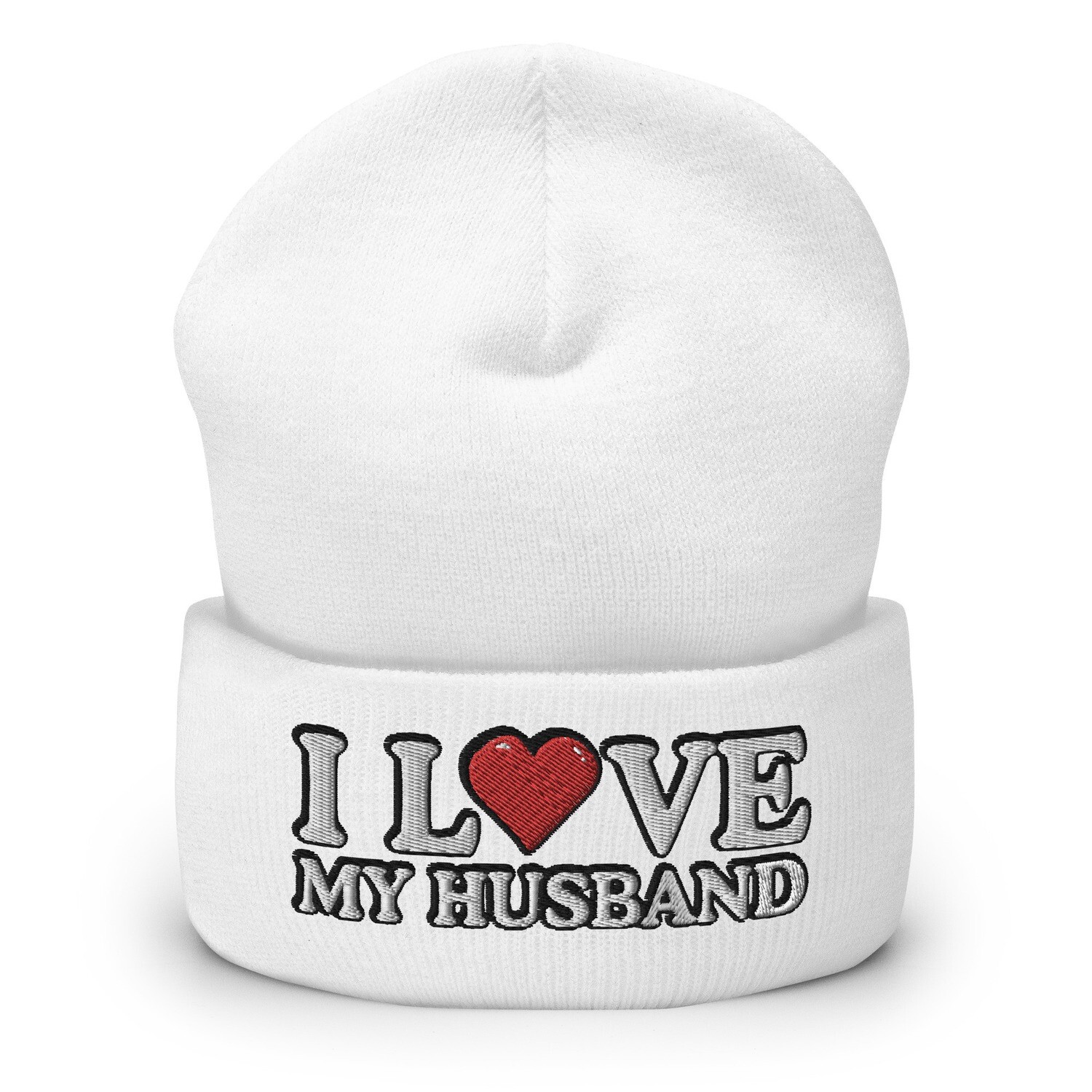 I Love My Husband-Premium Cuffed Beanie