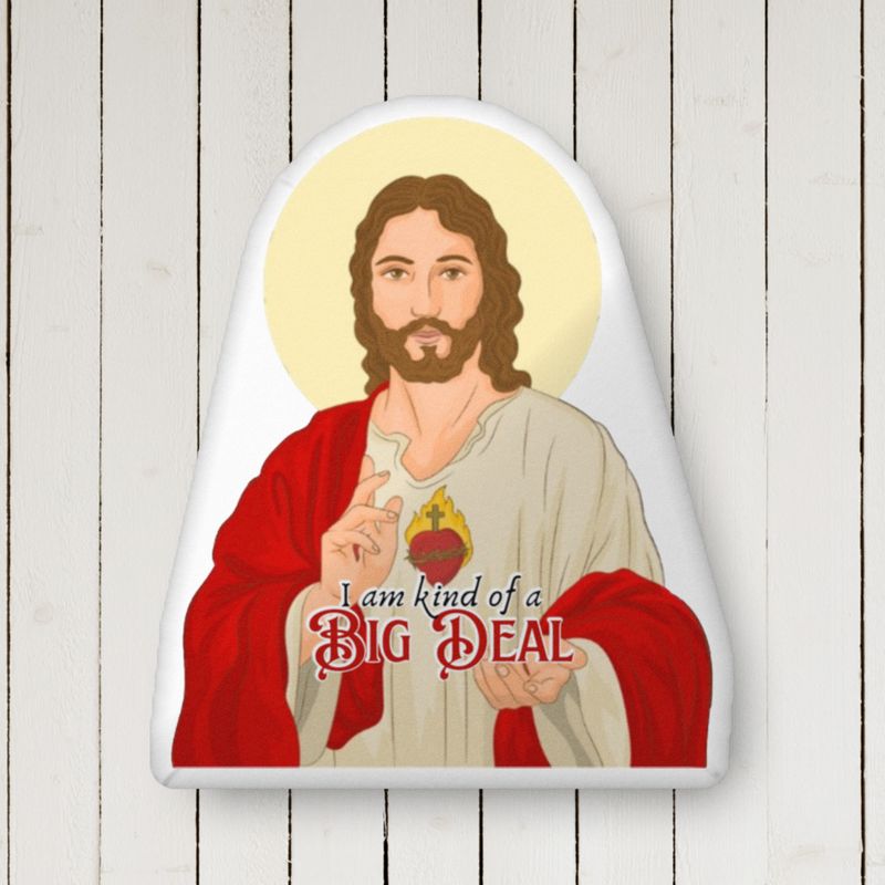 Jesus Big Deal-Shaped Pillow