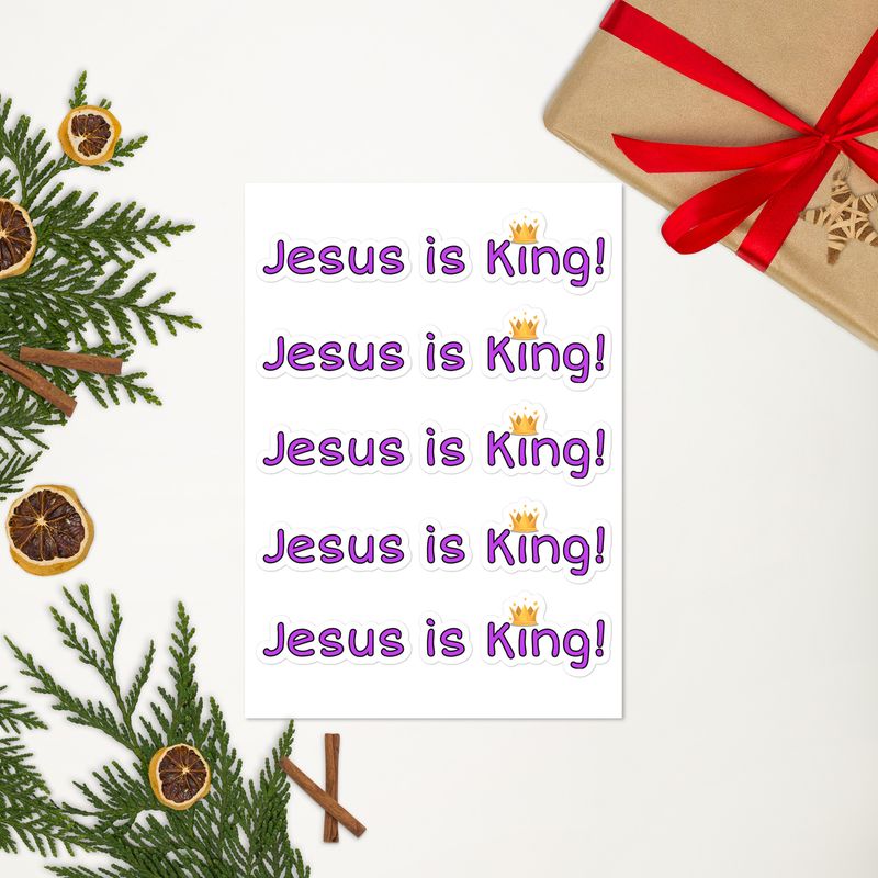 Jesus is King! - Sticker sheet