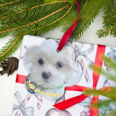 Dogs go to Heaven - Metal ornament