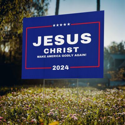 Jesus Christ Yard Sign