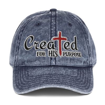 Created for His Purpose - Vintage Cotton Cap