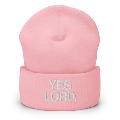 YES LORD. - Cuffed Beanie