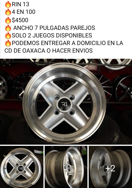 Jgo. De rines 13 4 en 100