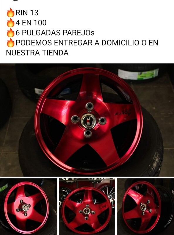 Rin 13, 4 en 100, 6 pulg parejos