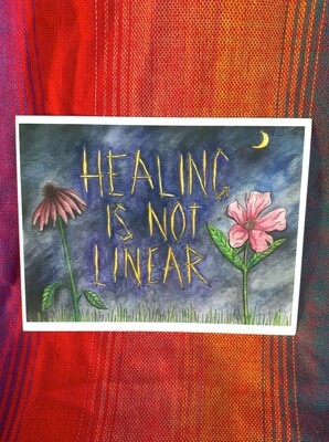 Healing Is Not Linear Postcard Healing Is Not Linear Postcard
