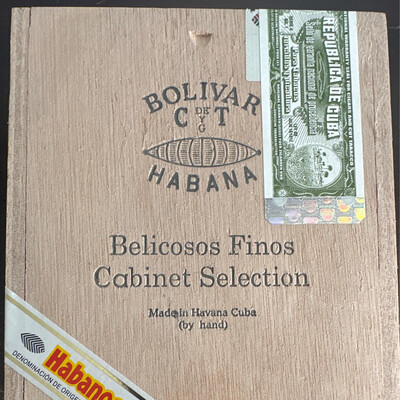 Bolivar Belicoso Finos Cabinet Seleccion Box Of 25