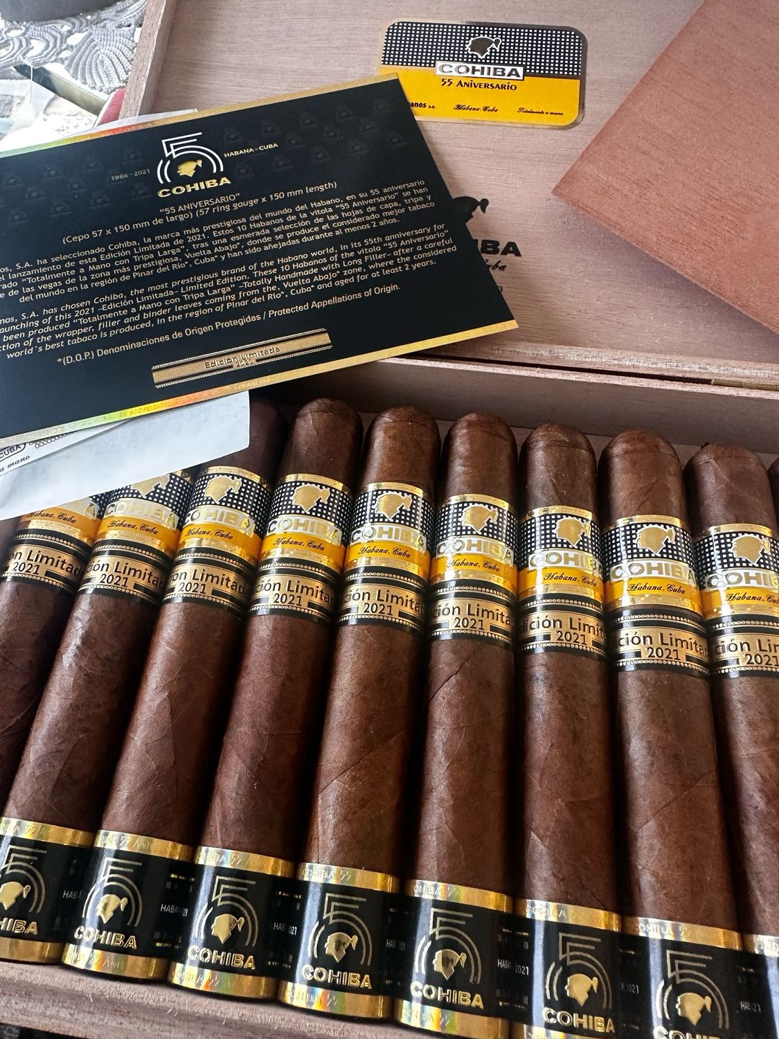Cohiba 55th ANIVERSARIO Edition LIMITADA 2021