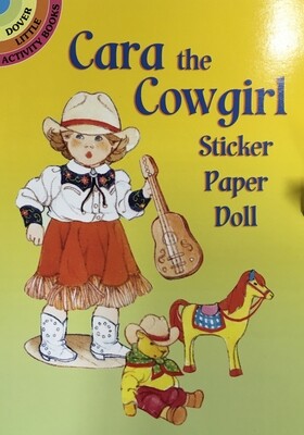 Cara the Cowgirl sticker Paper Doll
