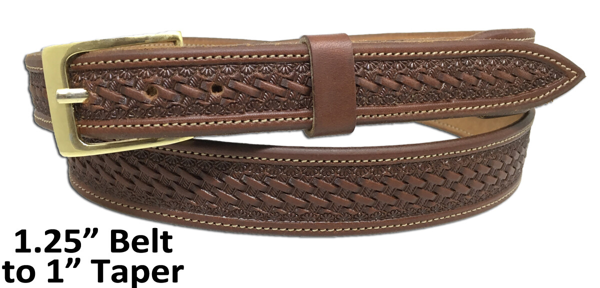 Deluxe Basket 1&quot; Taper Belt
