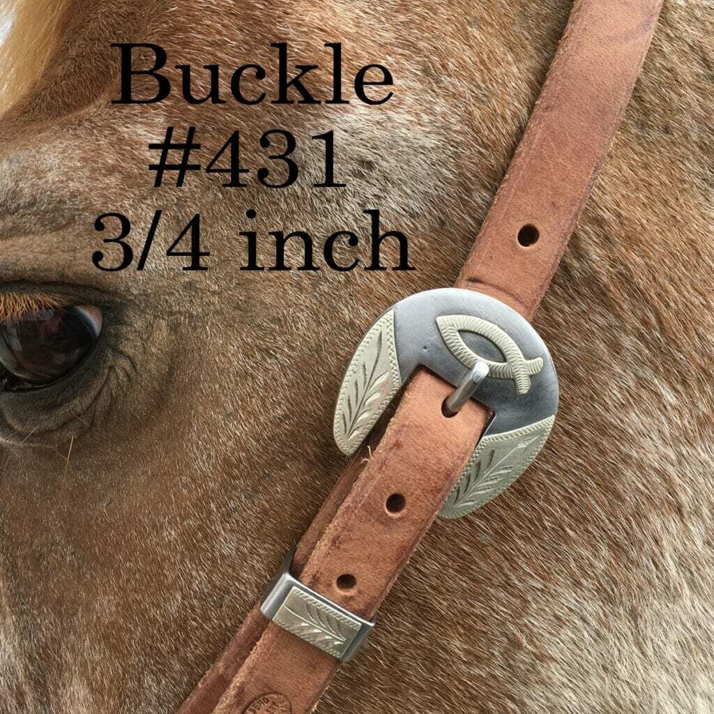 3/4" Strap headstall w/buckle 431