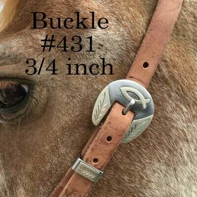 3/4&quot; Strap headstall w/buckle 431