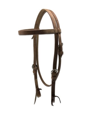 4-101 3/4" Double Adjust Browband Headstall 