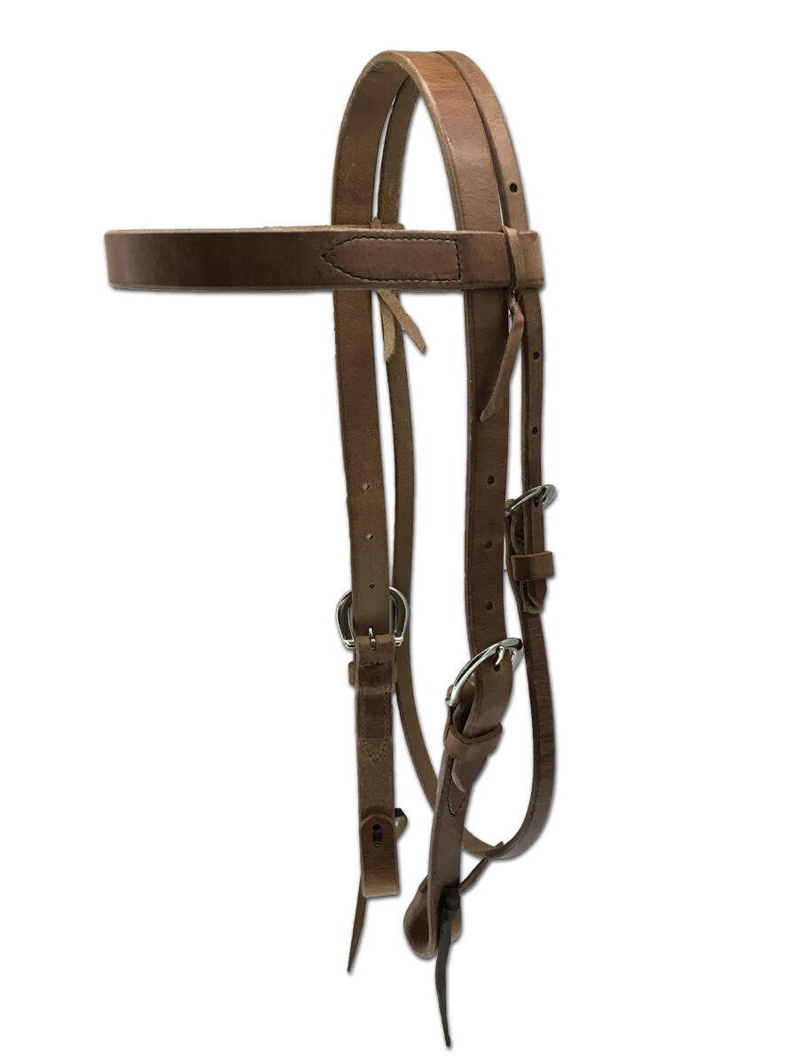 4-102 1"Double Adjust Headstall with Buckle BH7TD 