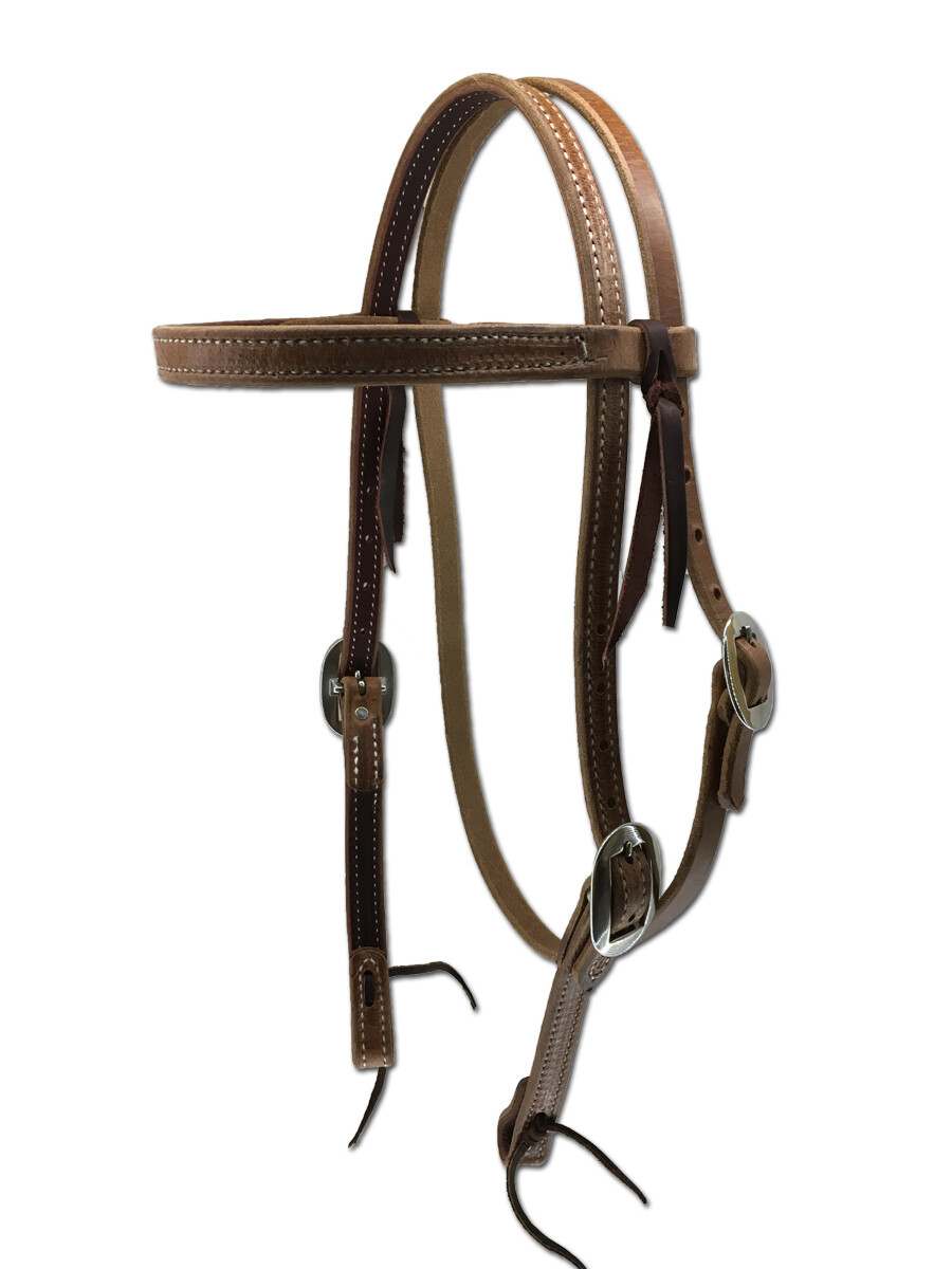 Latigo lined browband  Headstall 