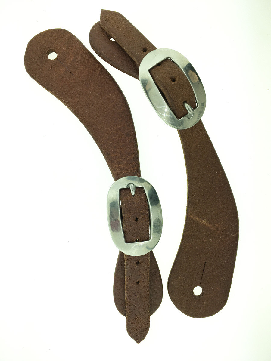 Rough Out Plain Curved Spur Leather