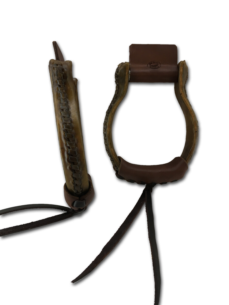Rawhide Covered Flat Bottom Iron Oxbows