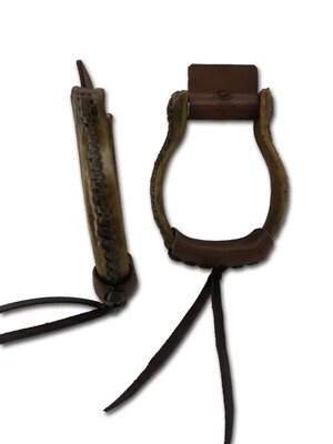 Rawhide Covered Flat Bottom Iron Oxbows