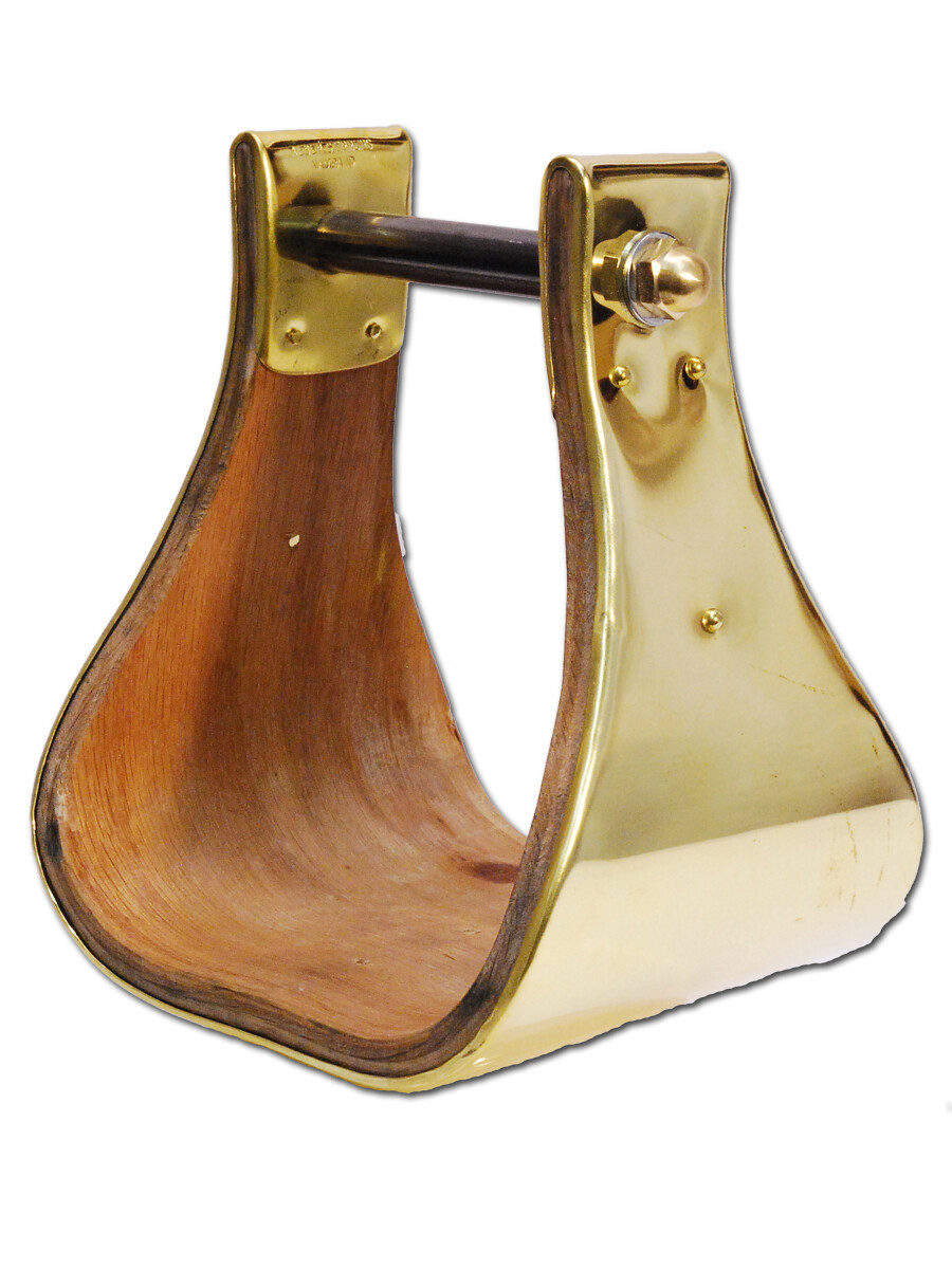Online Only Brass Bell Overshoe Stirrups 