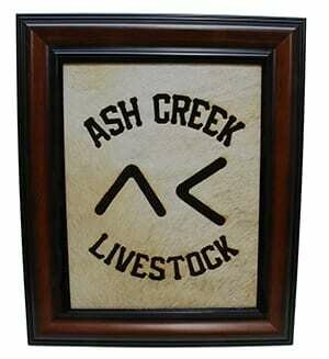 Laser Engraved Cowhide