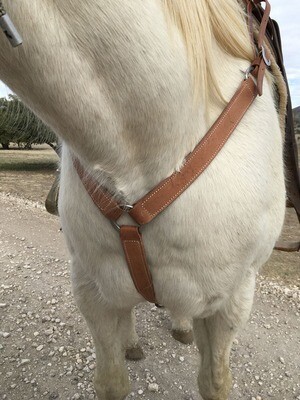 Rough Out Narrow Three Ring Breast Collar
