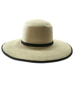 Palm Leaf Hat with 4 1/2" Bound Edge Brim