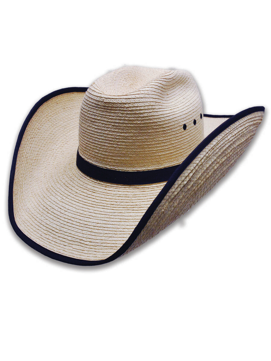 Palm Leaf Panhandle Hat with Bound Edge Brim