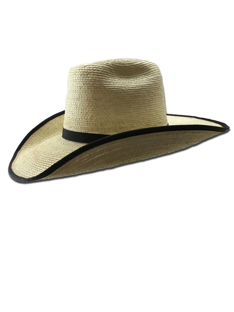 Palm Leaf Roughstock Hat with Bound Edge Brim