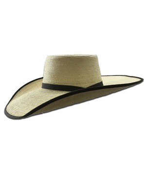 Palm Leaf Vaquero Hat with Bound Edge Brim