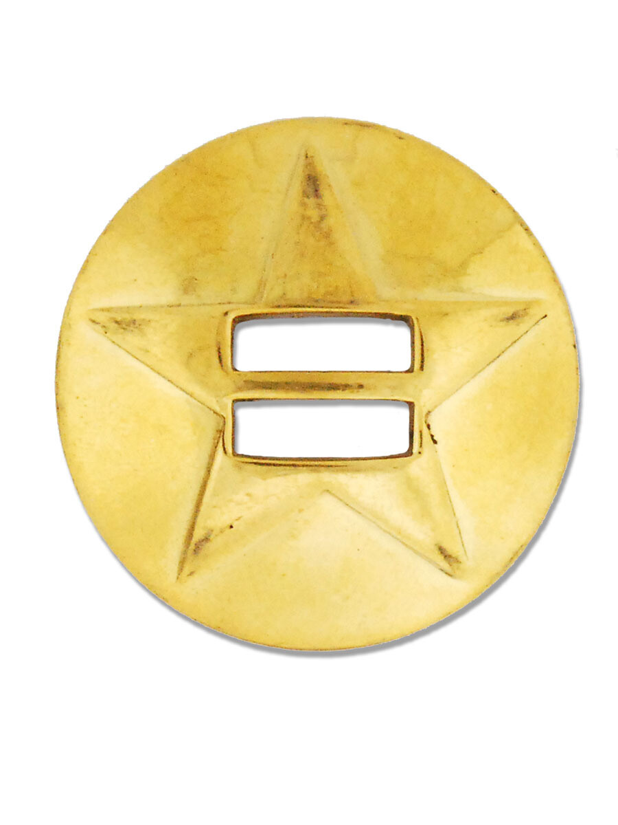 Brass Slotted Star Concho