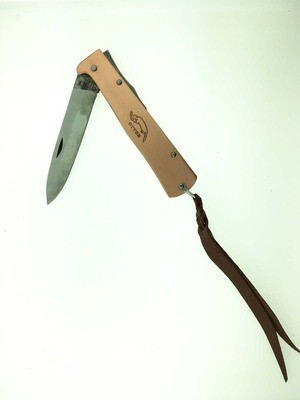 Large Mercator Copper Carbon Clip Knife