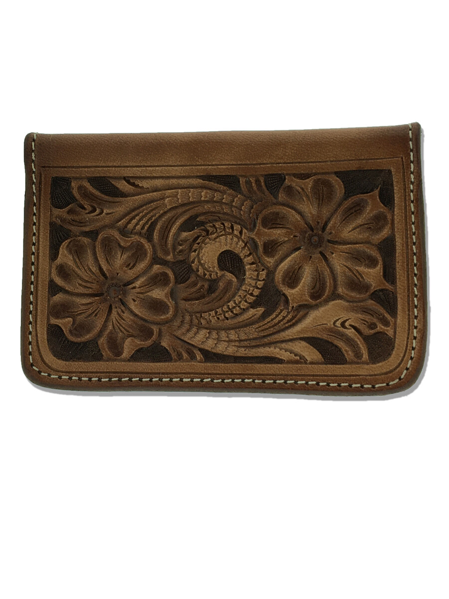 Credit Card Holder Flower Carved 