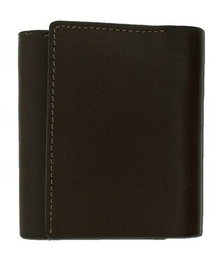 Trifold Wallet Plain Chocolate 