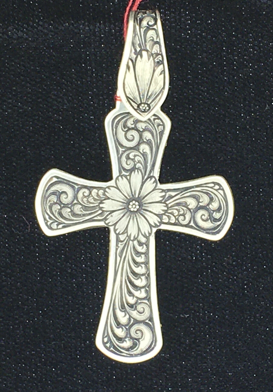 Floral Cross Pendant