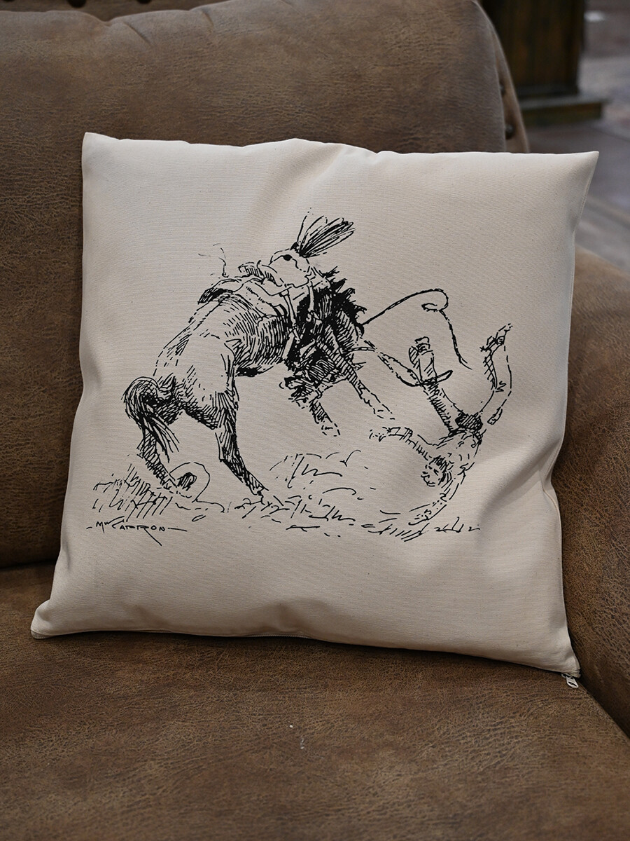 Bucked Off Pillow 