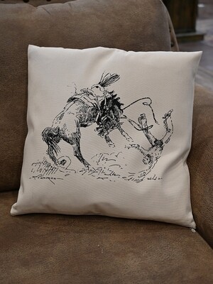 Bucked Off Pillow 
