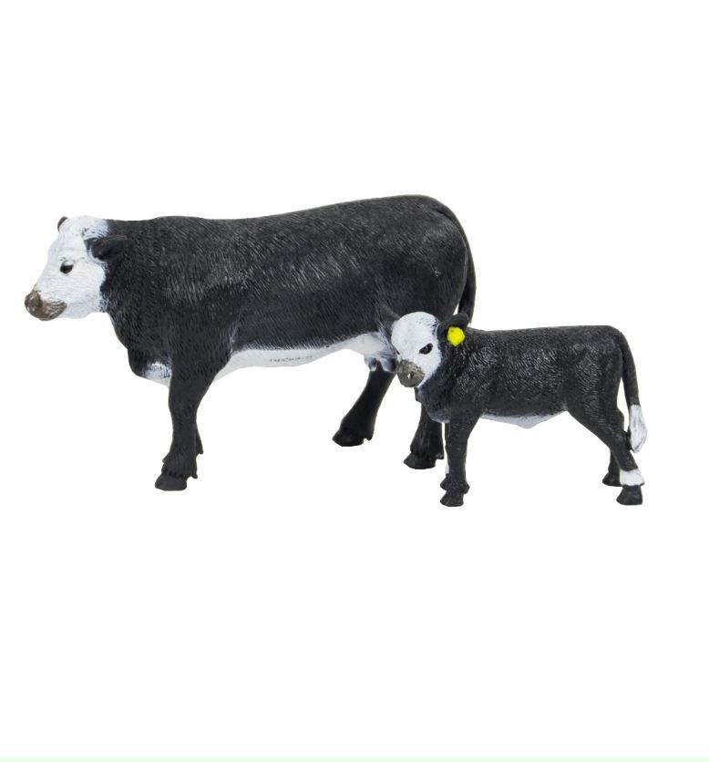 Black Baldy Cow &amp; Calf toy